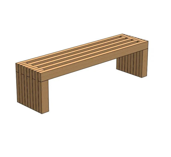 Outdoor Cedar Bench