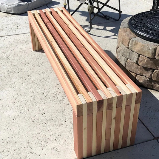 Outdoor Cedar Bench